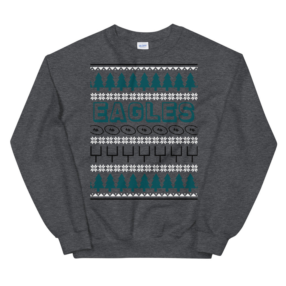 Phi NFL Ugly Christmas Sweater Dark Heather / 3XL