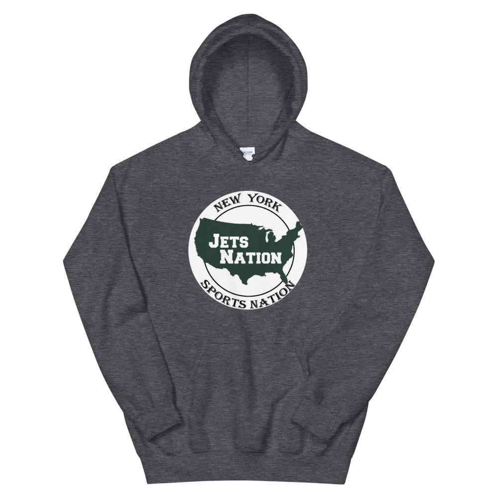 New York Jets Team Logo Grey Hoodie