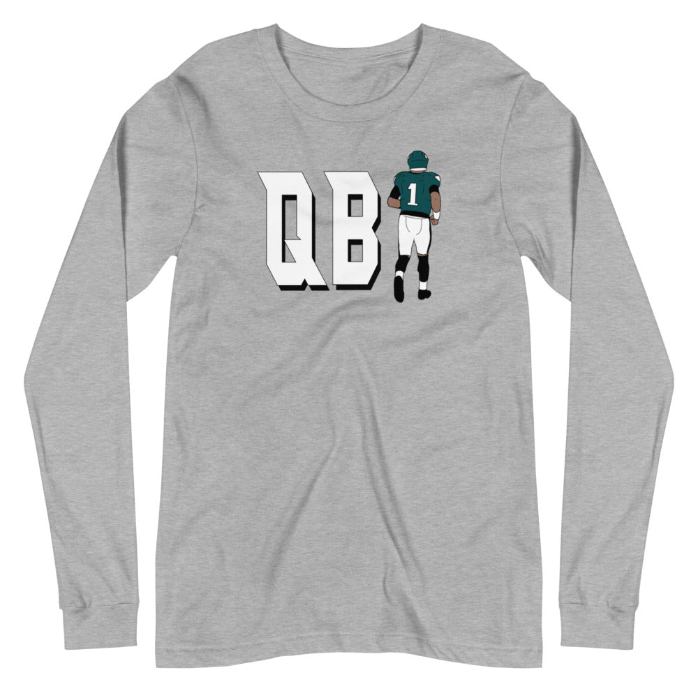 Philadelphia Eagles Quarterback Jalen Hurts Logo Long Sleeves T Shirt -  Yumtshirt